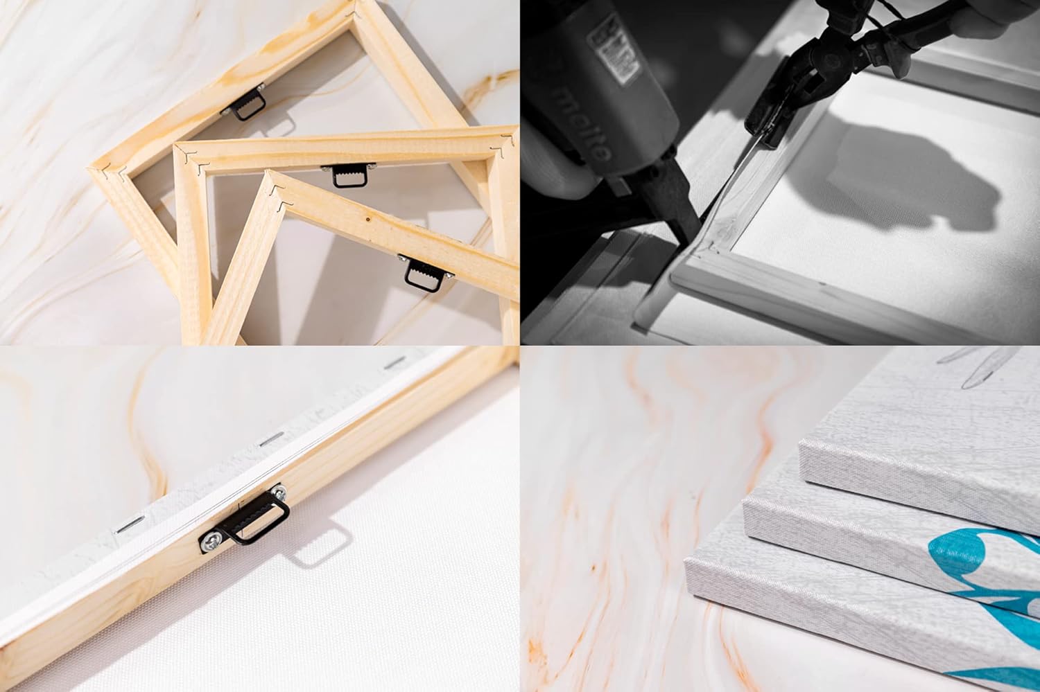 Visual Art Decor Skull Canvas Wall Art Sugar Skull Painting Wall Decor Framed Artwork Halloween Decor, 12x12inchx3Pieces - Image 6