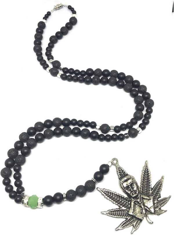 Chavarrieta Jesus Malverde’s rosary big pendant. Rosario de la Jesus Malverde. Y style necklace - Image 3