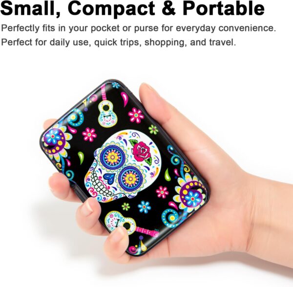 Credit Card Holder Small RFID Blocking Wallet Business Metal Slim Mini Aluminum Hard Case for Women Men - Image 2