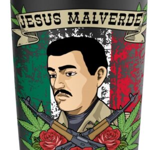 Jesus Malverde Mexican Hero Mexico Jesus Malverde Stainless Steel Insulated Tumbler