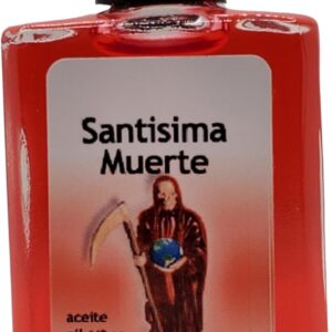 Holy Death - Red (Santisima Muerte Aceite) Spiritual Anointing Oil by CASA ESOTERICA MAGICK SPACE - -0.5 FL OZ (1PACK)