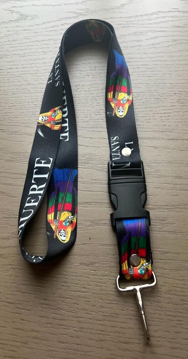 Santa Muerte Keychain Lanyard - Image 7