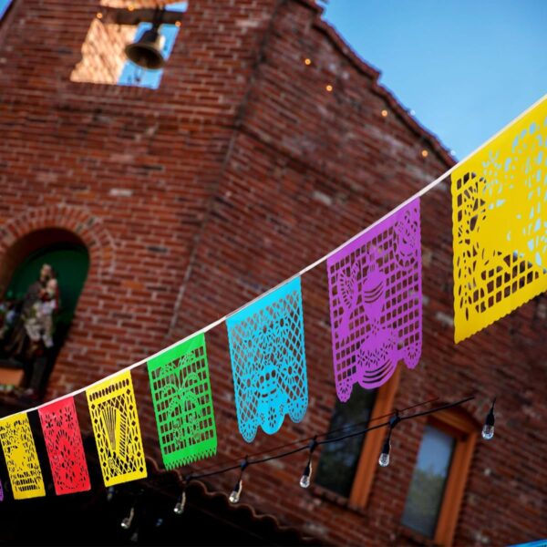 1 Pack Mexican Party Banners, 22 Feet Cinco De Mayo Decorations Papel Picado Banners for Mexican Theme Birthday Party Wedding Dia De Los Muertos Day of the Dead - Image 7