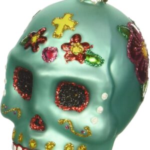 Old World Christmas Day Of The Dead Glass Blown Ornament for Christmas Tree