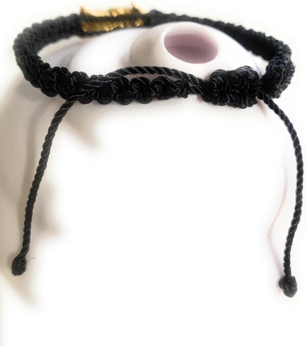 LONTCS Boys' Black and Gold Santa Muerte Bracelet - Image 6