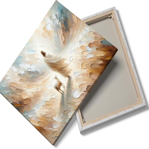 Jesus leaves the 99 sheep Canvas Wall Art Christian Jesus God Savior Wall Decor Picture Jesus and Lamb Lost Sheep Poster Print Painting for Living Room Bedroom Church Decoration Ready to Hang - Image 6