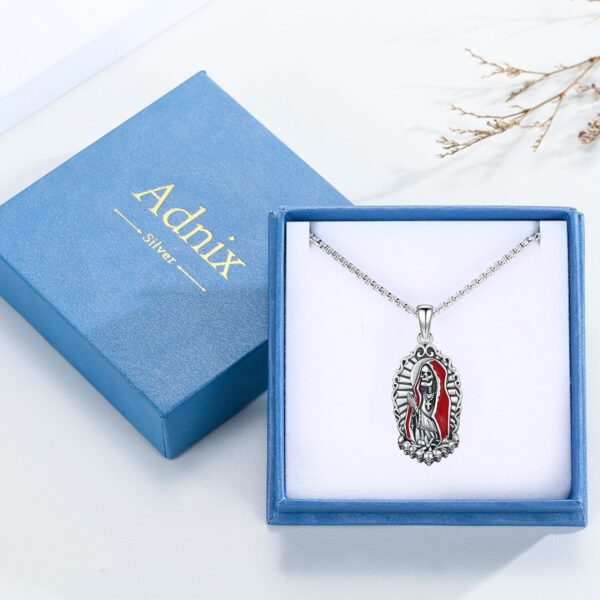 Patron Saint Necklace 925 Sterling Silver Amulet Necklace Religious Jewelry for Men Women - Image 7