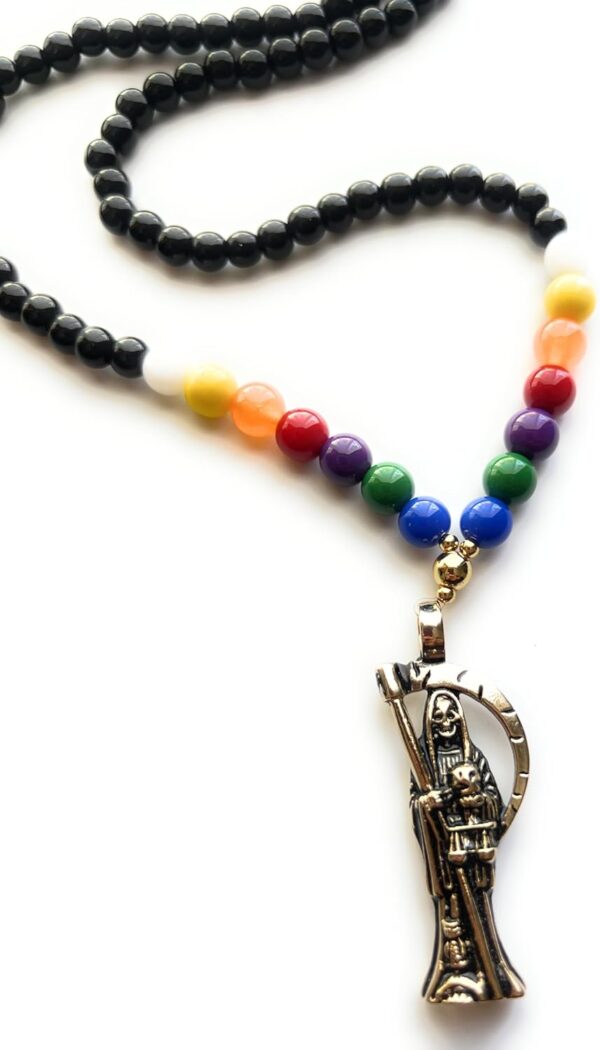 Chavarrieta Holy Death’s 7 powers rosary. Rosario 7 potencias de la Santa Muerte. - Image 3