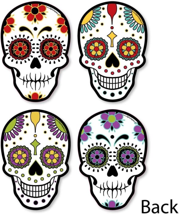 Big Dot of Happiness Day of the Dead - Sugar Skull Decorations DIY Halloween Party Essentials - Set of 20 - Image 3