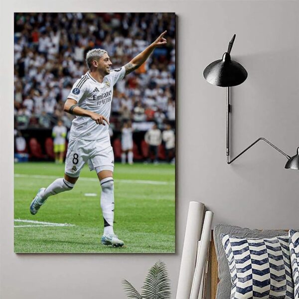Famous Athletes Federico Valverde Poster Artworks Canvas Room Aesthetic Wall Art Prints Home Modern Decor Gifts 08x12inch(20x30cm) - Image 6