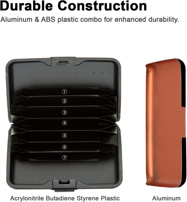 Credit Card Holder Small RFID Blocking Wallet Business Metal Slim Mini Aluminum Hard Case for Women Men - Image 6