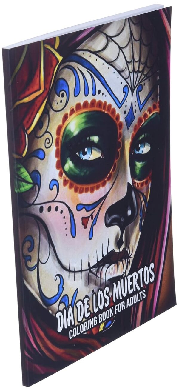 Coloring Book for Adults: Dia de Los Muertos Books Sugar Skulls Day of the Dead Skull Art 50 Plus Designs for Anti-Stress and Relaxation Single-sided Pages Resist Bleed-Through - Image 2