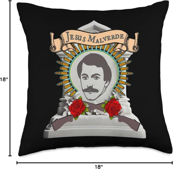 Jesus Generous Bandit Throw Pillow, 18x18, Multicolor - Image 4