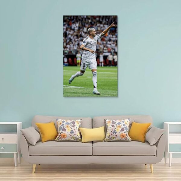 Famous Athletes Federico Valverde Poster Artworks Canvas Room Aesthetic Wall Art Prints Home Modern Decor Gifts 08x12inch(20x30cm) - Image 3