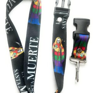 Santa Muerte Keychain Lanyard