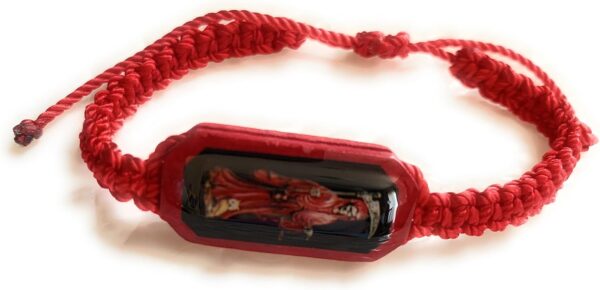 Chavarrieta Red Thread Bracelet Pulsera Roja de hilo de la Santa Muerte, Black - Image 6