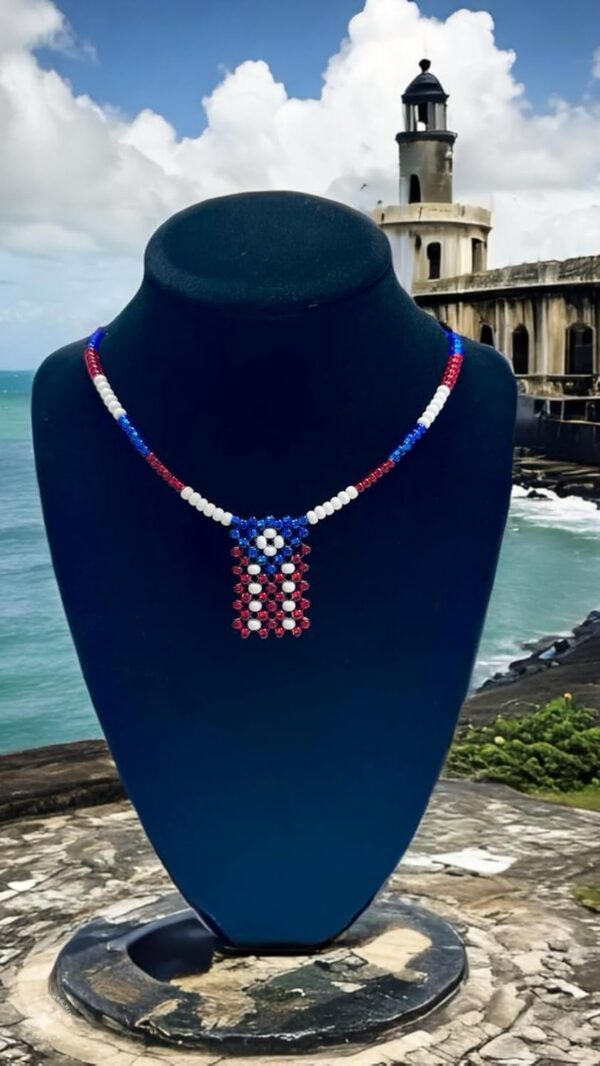 Puerto Rican Flag Necklace - Image 3