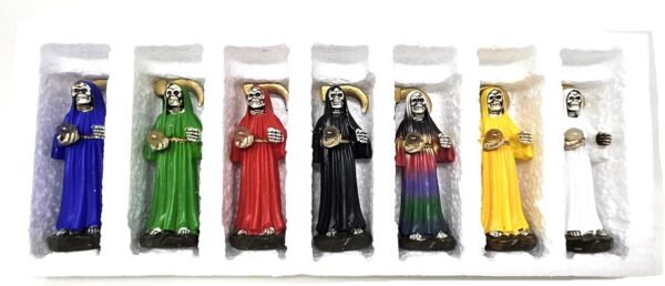 Statues Santa Muerte 4" Set of 7pc - Image 5