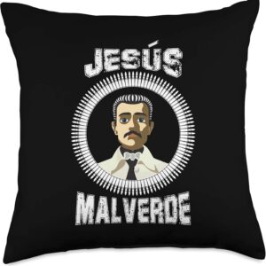 Jesus Malverde Gift Men Mexico Gifts Jesus Malverde Throw Pillow