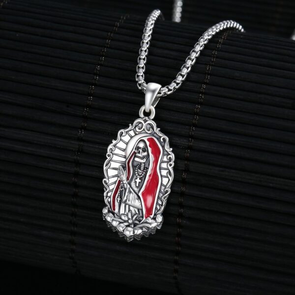 Patron Saint Necklace 925 Sterling Silver Amulet Necklace Religious Jewelry for Men Women - Image 2