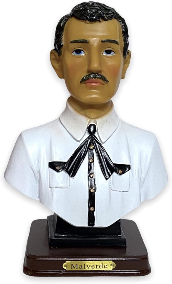8" Inch Jesus Malverde Bust Statue Imagen Sinaloa Figurine Mexico Estatua Home Decor
