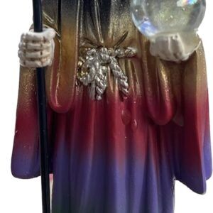 Santa Muerte 7 Colores 5" Inch Tall Statue Holy Death Grim Reaper Skull Home Decor