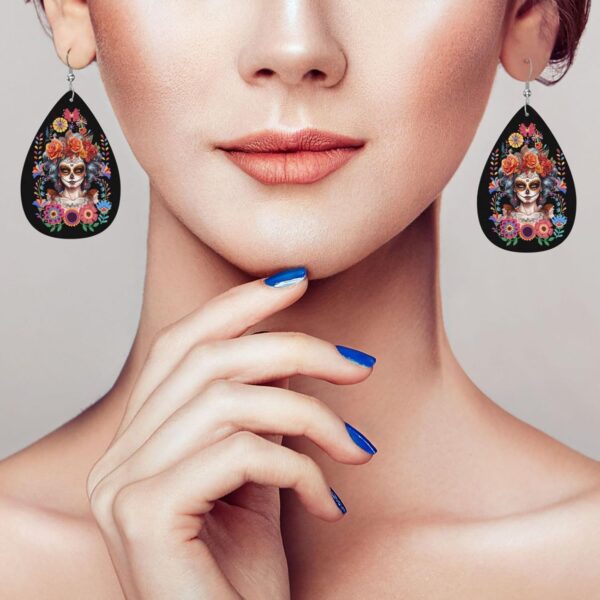 Teardrop Earrings For Women, Dangle Earrings Jewelry For Women, Lightweight Faux Leather Earrings Gifts - Image 6
