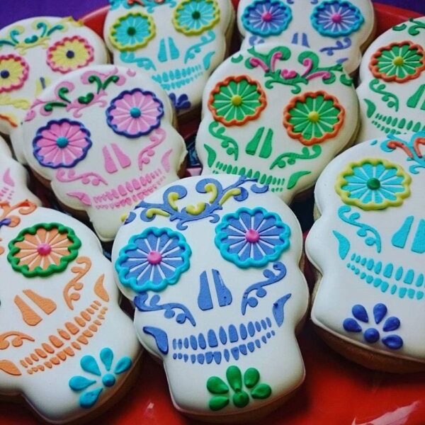 Skull Cookie Cutter Halloween Day of the Dead Día de Los Muertos Sugar Skull, 3.5" Made in USA by Ann Clark - Image 2
