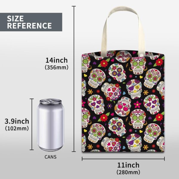 Car Trash Can, Cute Car Trash Bag, Hanging Car Organizer and Storage Bag, Trash Bin for Car Accessories, Vehicle, Travelling, Camping Sugar Skull Floral - Image 5