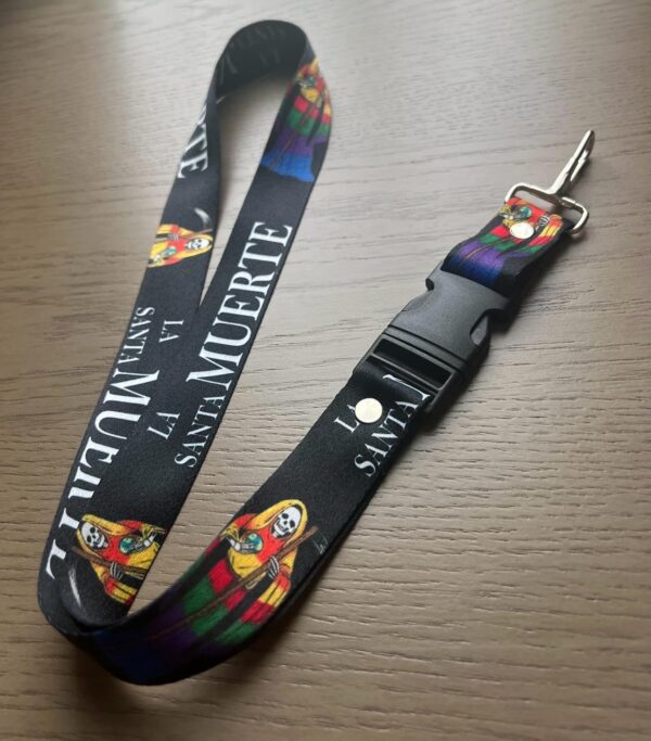 Santa Muerte Keychain Lanyard - Image 5
