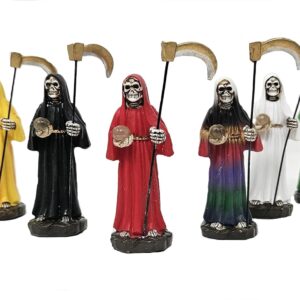 Statues Santa Muerte 4" Set of 7pc