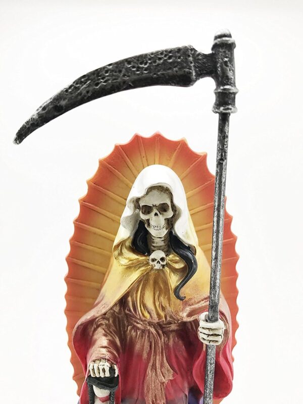 Pacific Giftware Santa Muerte Saint of Holy Death Seven Powers Religious Resin Statue Figurine (Stand 7.25") - Image 5