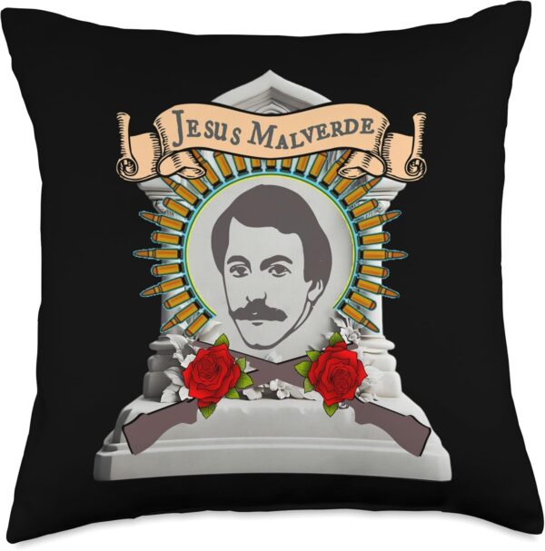 Jesus Generous Bandit Throw Pillow, 18x18, Multicolor