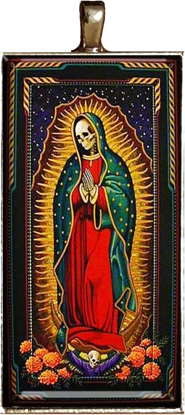 Santa Muerte Necklace Jewelry Sugar Skulls Death Pendant Charm Gifts