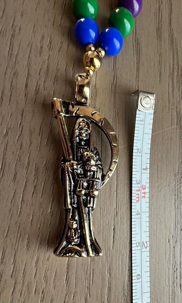 Chavarrieta Holy Death’s 7 powers rosary. Rosario 7 potencias de la Santa Muerte. - Image 4