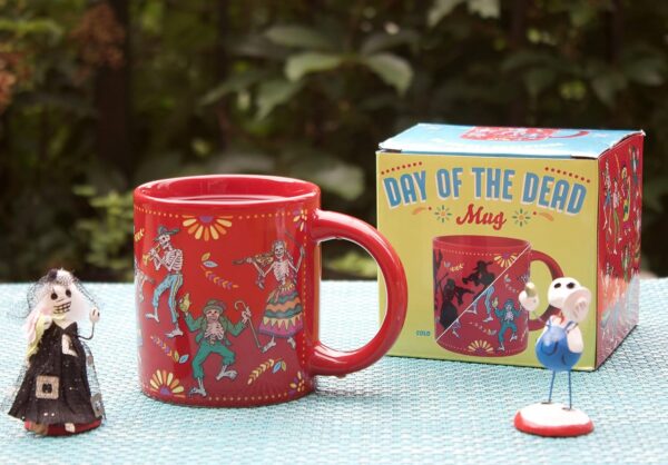 The Unemployed Philosophers Guild Day of the Dead Heat Transforming Mug - Hot Coffee Turns Shadows to Skeletons for Día de Muertos, Comes in Box, 12oz - Image 3