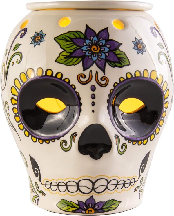 Scentsationals Wax Melt Warmer, Wax Warmer for Scented Wax Melts - Day of The Dead Collection Dia de Los Muertos - Candle Wax Melter for Fragrance Cubes and Tarts
