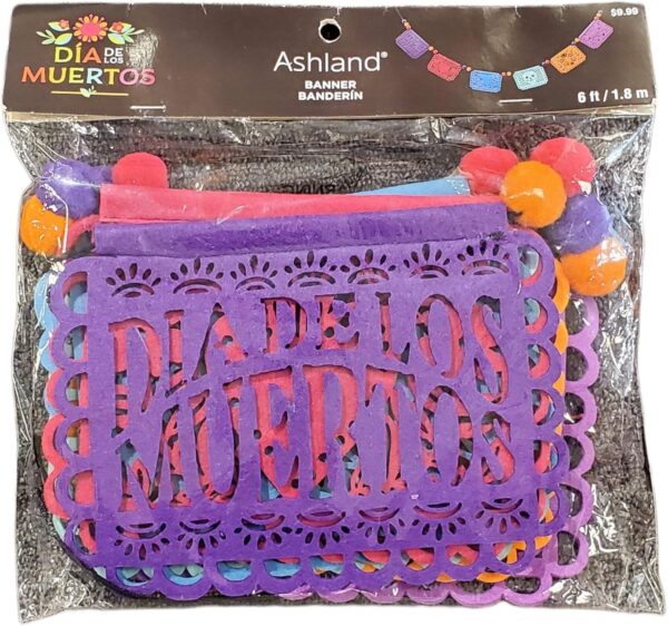 Ashland Dia de Los Muertos 6ft Halloween Banner