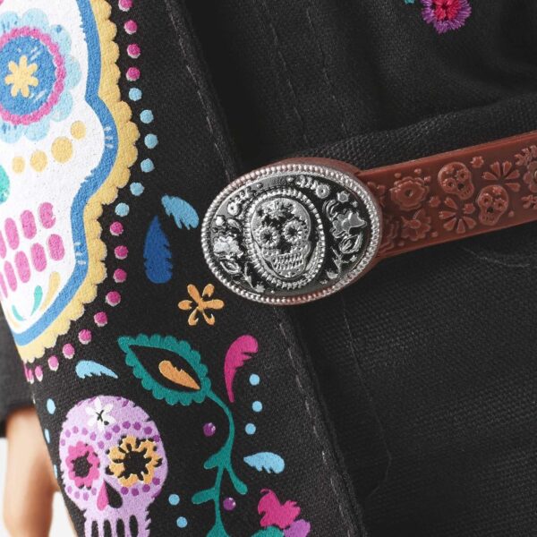 Barbie 2021 Dia De Muertos Ken Doll (12-in) Wearing Embroidered Shirt, Serape & Sombrero, with Calavera Face Paint, Gift for Collectors - Image 6