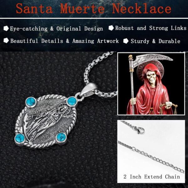 Seiyang Saint Necklace 925 Sterling Silver Patron Amulet Medal Jewelry for Men Women (with Gift Box) - Image 3