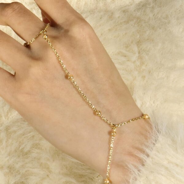 Reoxvo Dainty Bracelets for Women Trendy, Sterling Silver Plated Brass Link Chain Charm Bracelet Set for Women Stack 14K Gold Plated Brass Link Bracelets Jewelry Gift for Women - Image 2