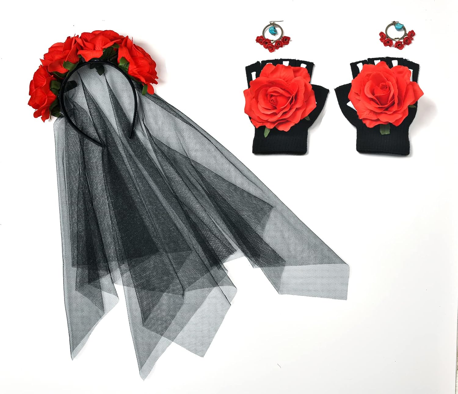 Flower Crown Headband Cinco De Mayo Party Costume Dia de Los Muertos Day of The Dead Headpiece NC12 - Image 2