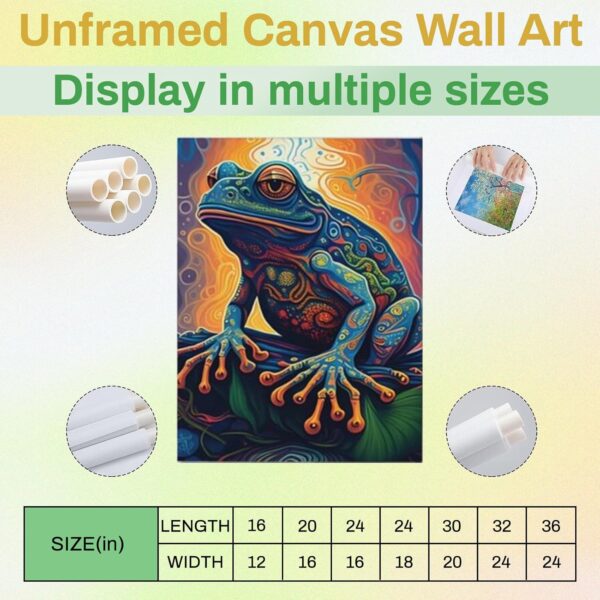yvkew Goth Skull Canvas Wall Art, Sugar Skull Woman And Roses Pictures for Wall Mexican Decor Pictures Horror Gift Wall Art for Living Room Unframed 12x16inch - Image 2