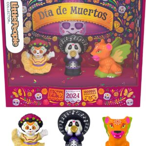 Little People Collector Día de Muertos Special Edition Figure Set, 3 Traditional Characters in Display Box for Adults & Fans