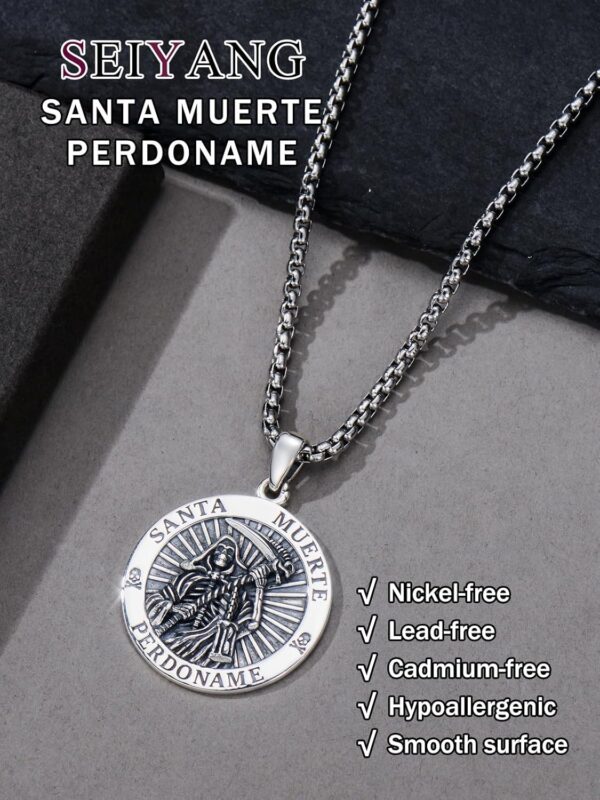 Seiyang Saint Necklace 925 Sterling Silver Patron Amulet Medal Jewelry for Men Women (with Gift Box) - Image 5