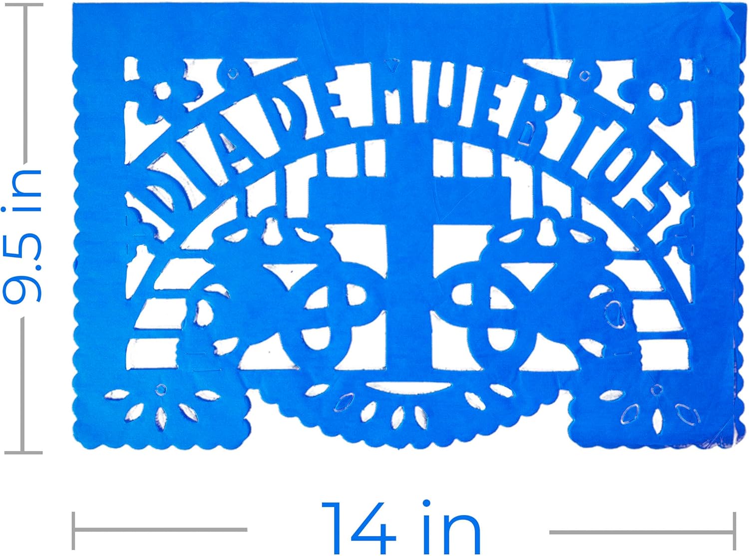 Dia de Muertos / Day of the Dead, 30 Frontales and 10 Small Round Placemats, Altar de Ofrendas Decoration, Tissue Mexican Papel Picado. - Image 3