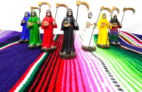 Statues Santa Muerte 4" Set of 7pc - Image 3