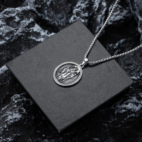 Saint Jude/Serenity Prayer/Jesus/Knights Templar/Michael/Francis/Virgin Mary/Benedict Necklace 925 Sterling Silver Amulrt Medal Pendant Jewelry Thanksgiving Day Gifts for Men Women - Image 6