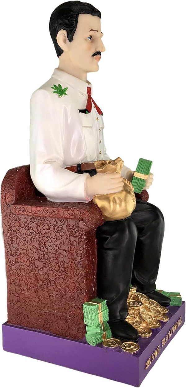 Alliance Jesus Malverde Sinaloa Mexico Estatua Figure 16" New - Image 2