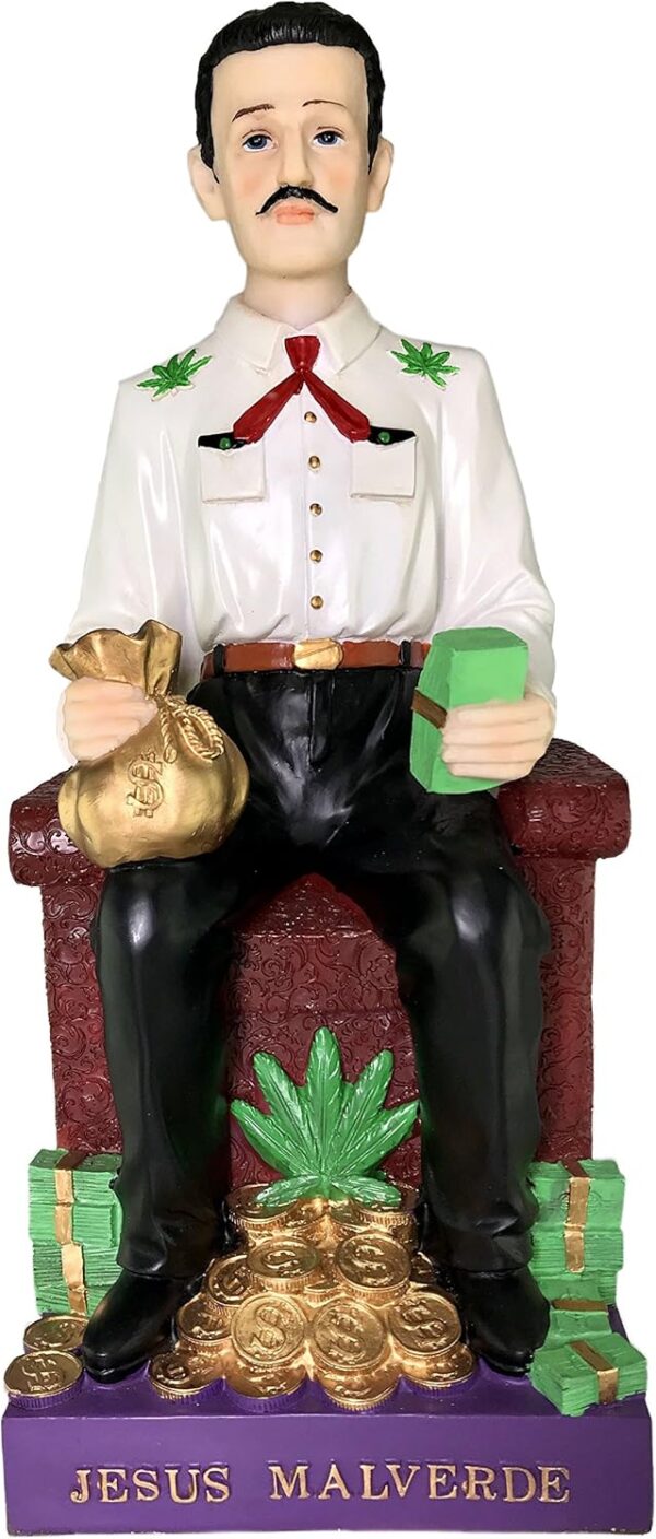Alliance Jesus Malverde Sinaloa Mexico Estatua Figure 16" New